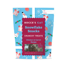 Load image into Gallery viewer, Holiday Snowflake Snacks, Chicken &amp; Carrot Crunchy Treats 2oz
