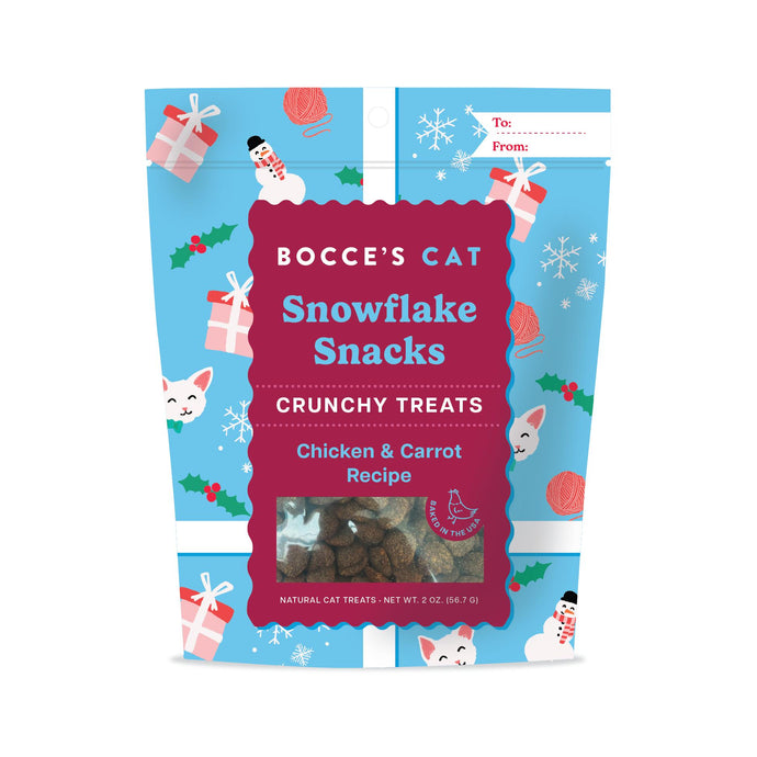 Holiday Snowflake Snacks, Chicken & Carrot Crunchy Treats 2oz